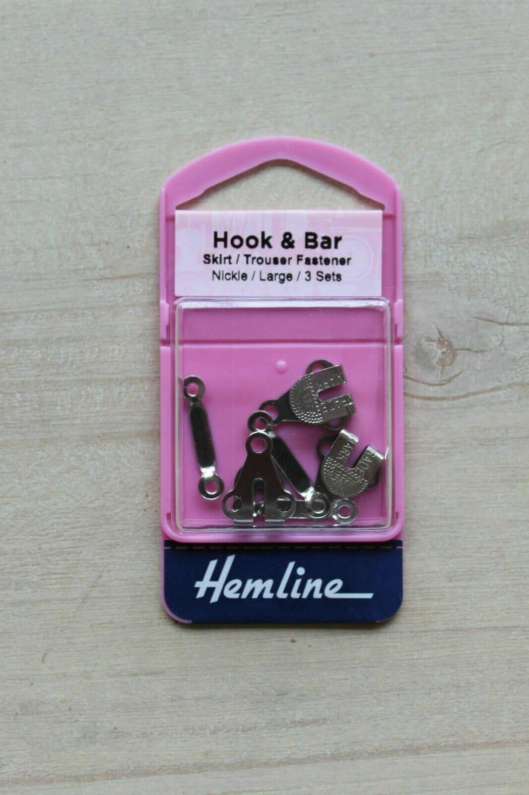 Hemline - Hook and Bar - Nickel - Large