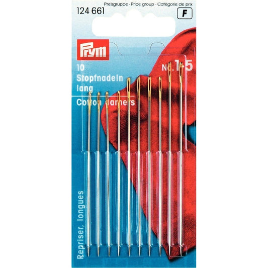 Prym - Darning needles - Long - 1 - 5  - card of 10  - 124661