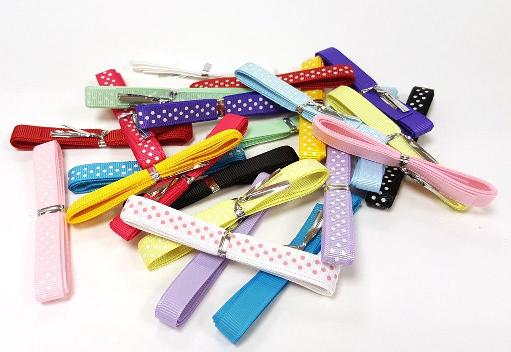 Bertie's Bows Mixed Ribbon Bundle 9mm x 1m x 24, or 28 - Christmas satin polka