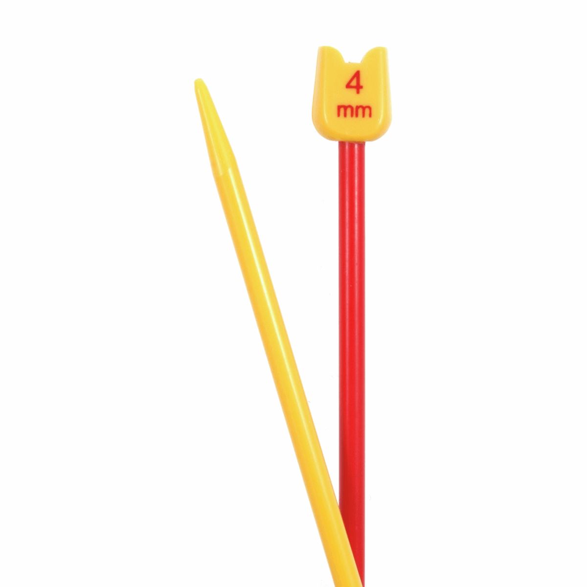 Pony Kids Childrens coloured knitting pins needles 18cm x 4mm