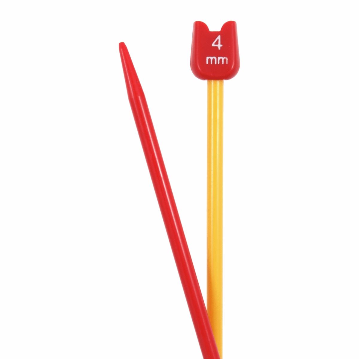 Pony Kids Childrens coloured knitting pins needles 18cm x 4mm