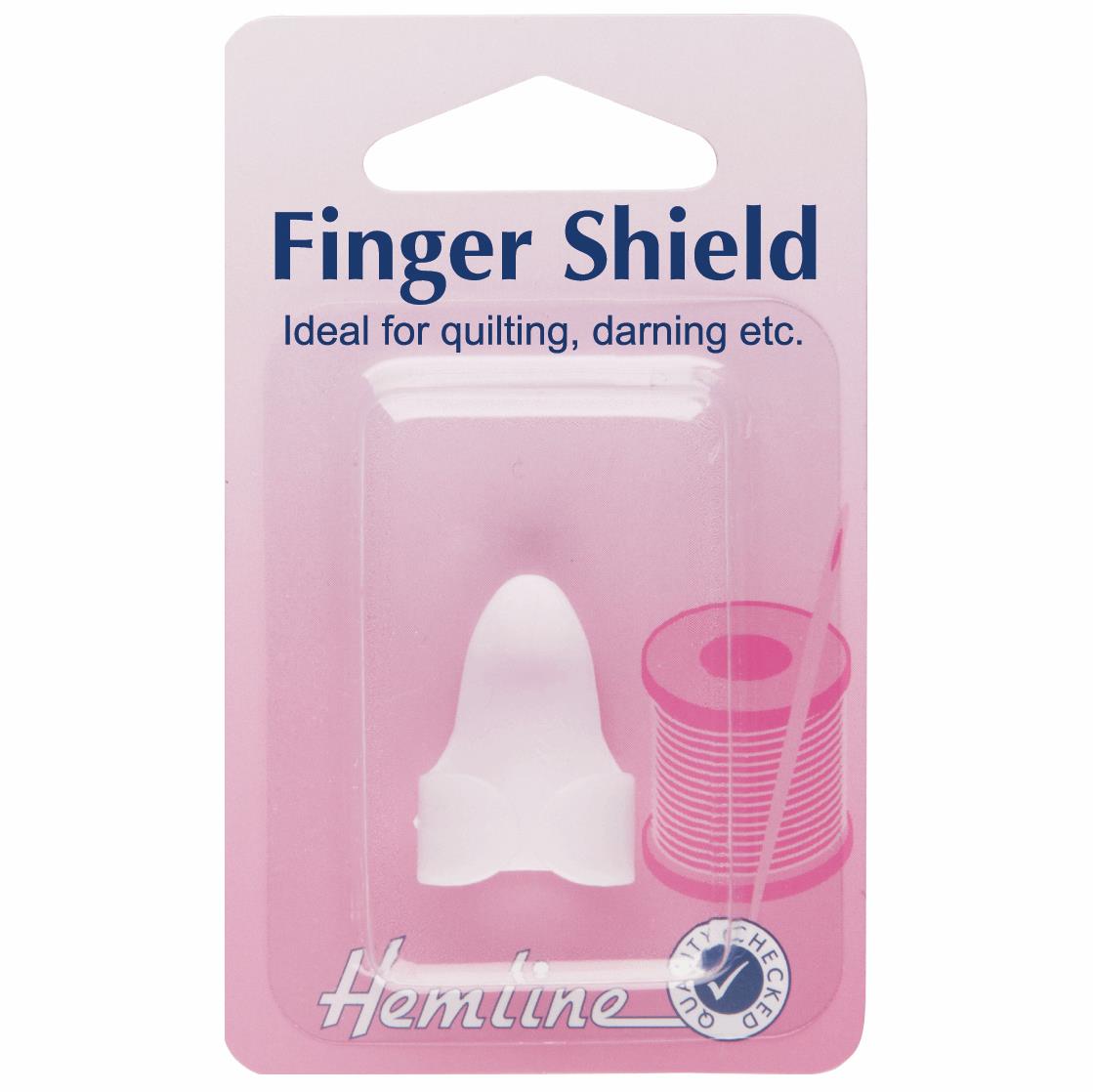 Hemline plastic finger shield