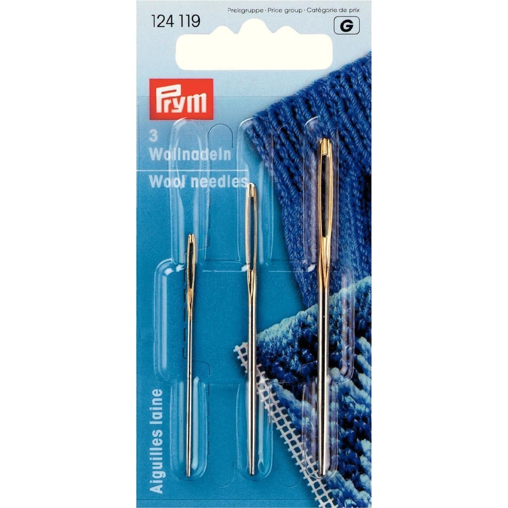 Prym - Wool and tapestry needles - No 13, 14. 18 - card of 3 - 124119