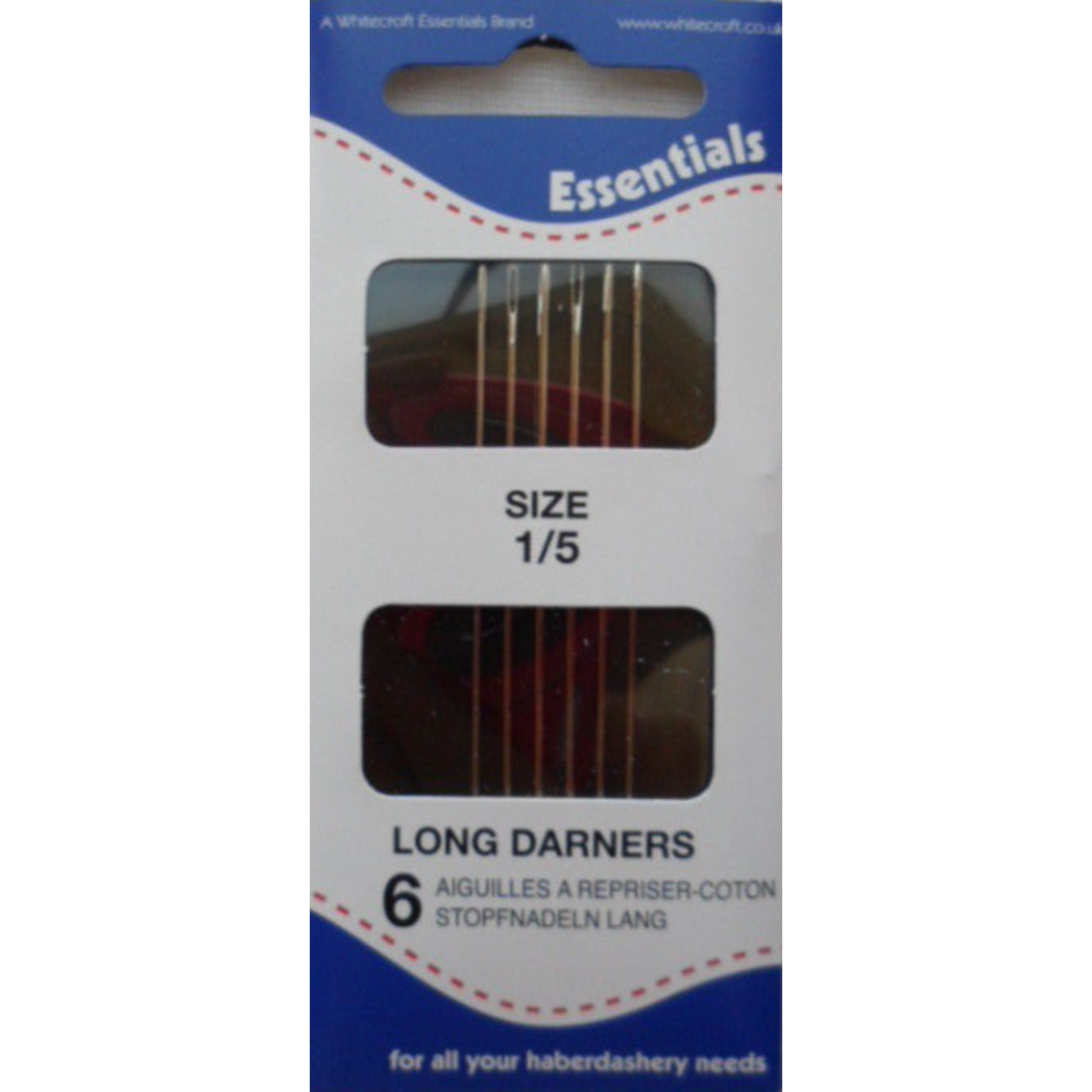 Hand sewing needles - Long Darners 1/5 - 6 needles