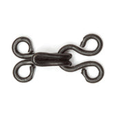 Hemline Size 2 Hooks and Eyes - Black