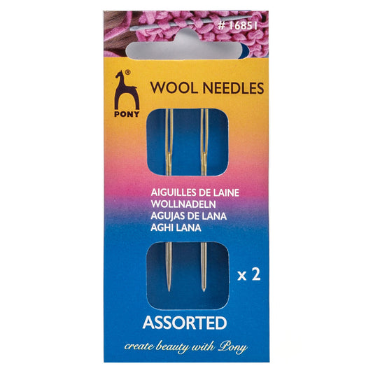 wool sewing needles Pony P16851 - pack of 2 needles