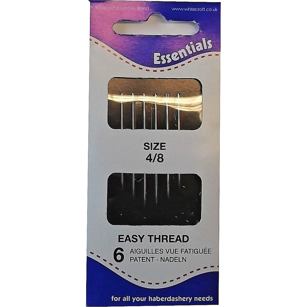 Hand sewing needles - Easy thread 4/8 - 6 needles