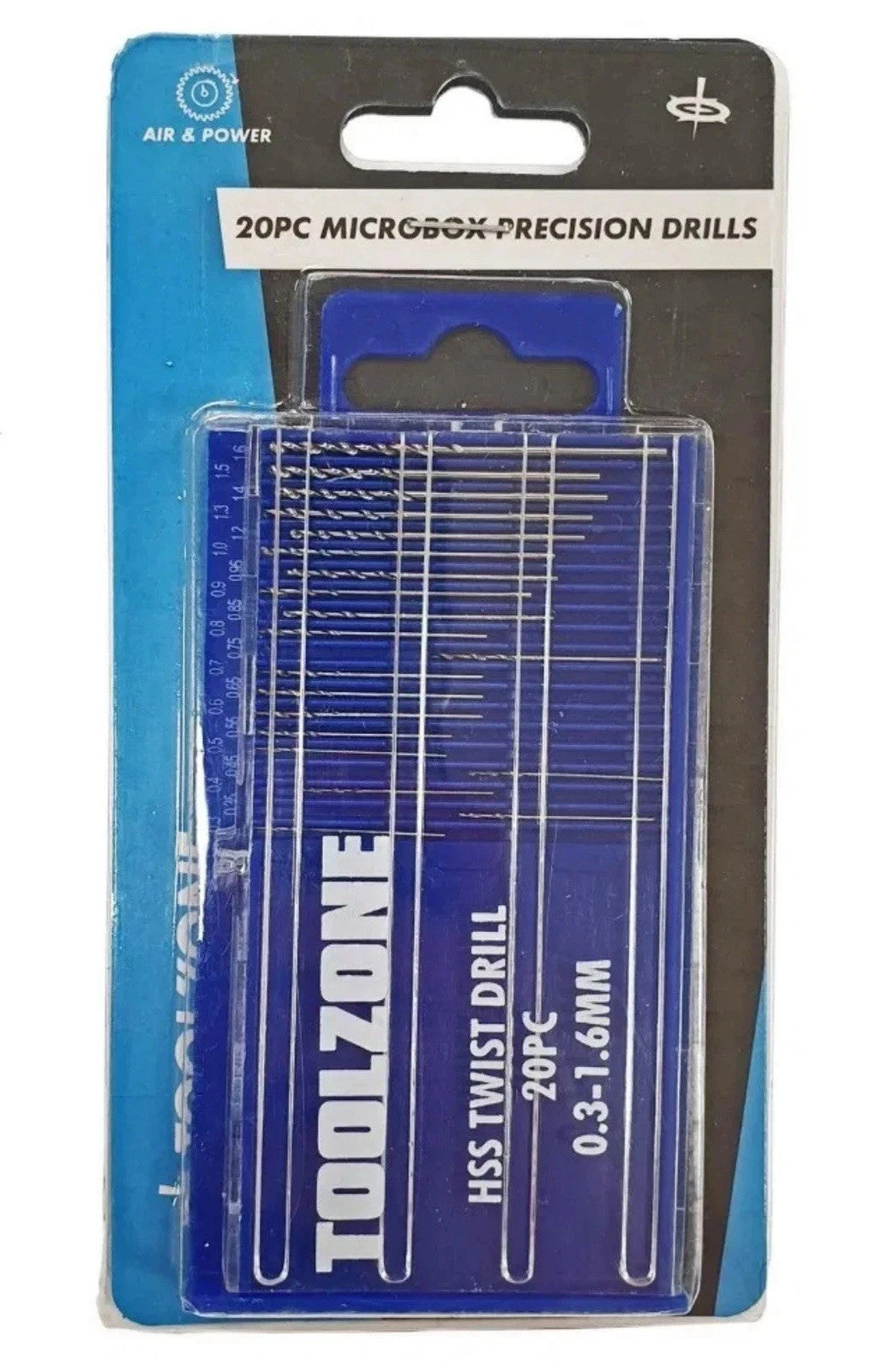 20pc Micro Drill Bits HSS Twist Set Precision 0.3-1.6mm model craft drills hobby