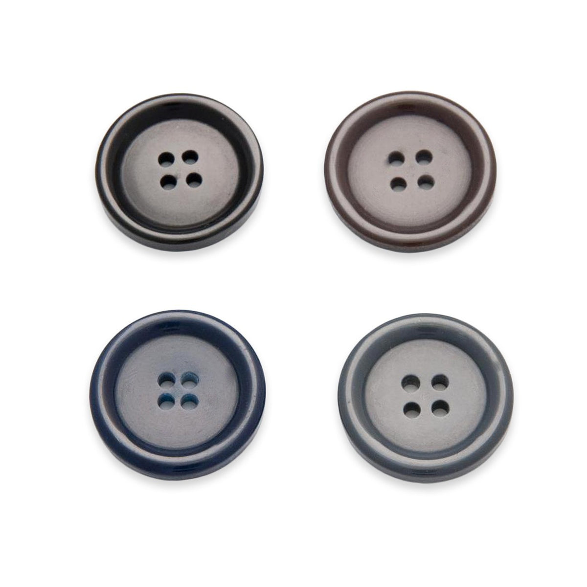 Pack of 10 Round Coat Buttons ( Size & Colour )