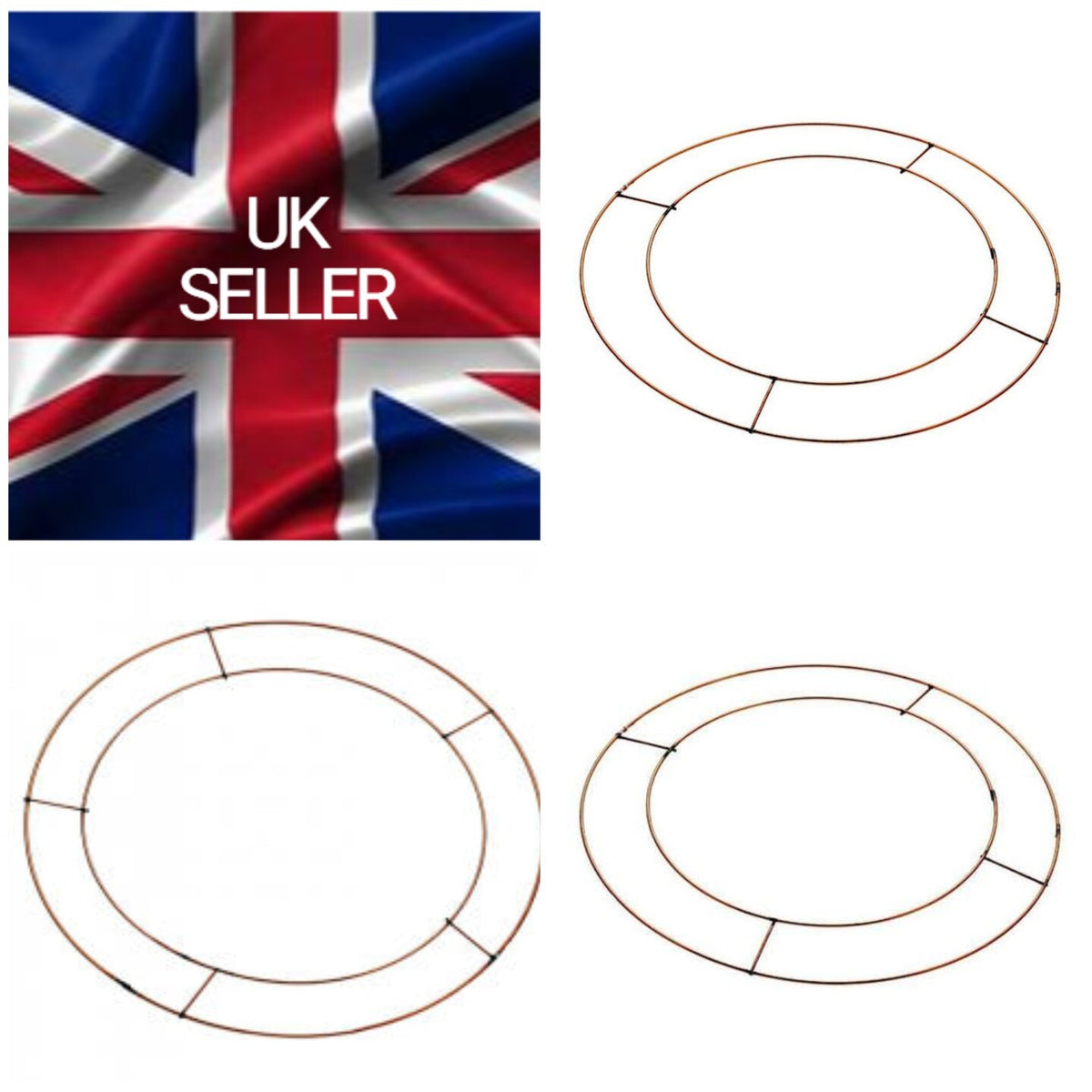 Wreath Form Ring Flat & Raised Wire Frame Christmas Funeral Rings 8 10 12 14 16