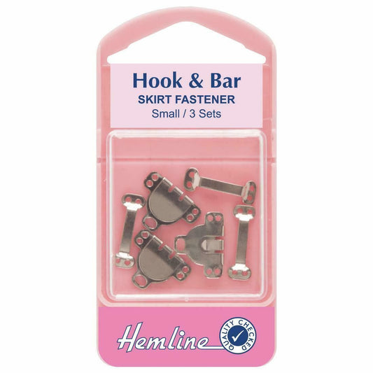 Hemline - Hook and Bar - Nickel - Small