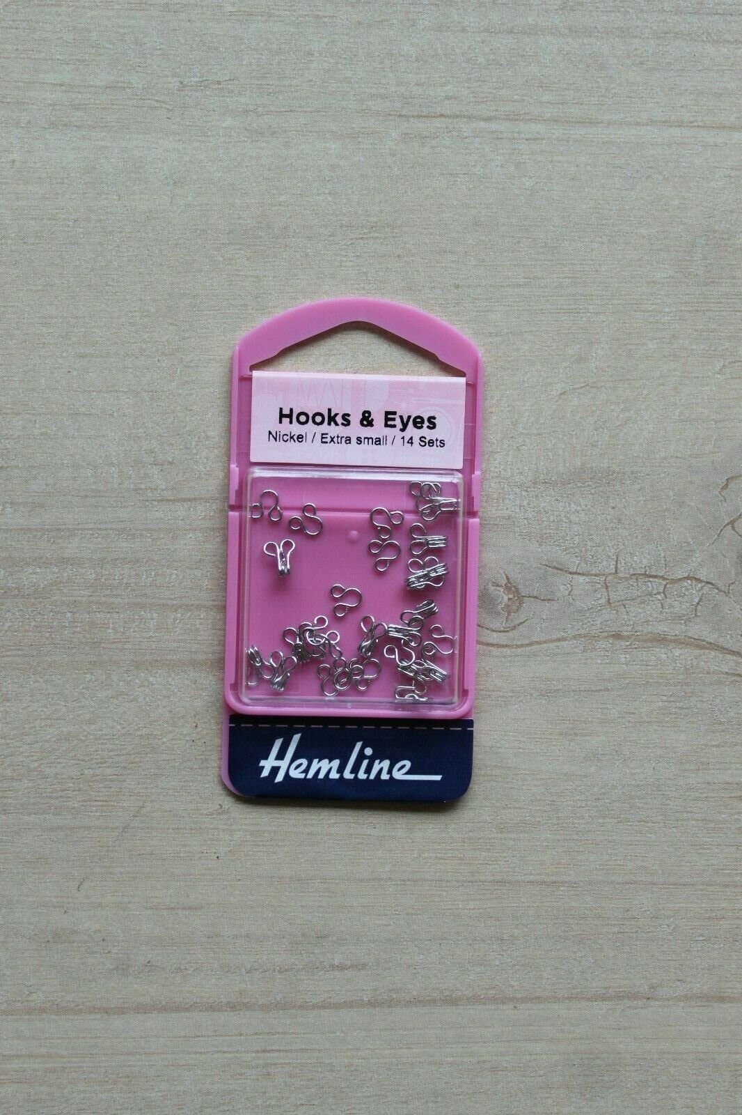 Hemline Size 0 Hooks and Eyes - Nickel