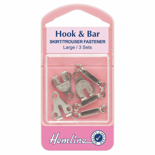 Hemline - Hook and Bar - Nickel - Large