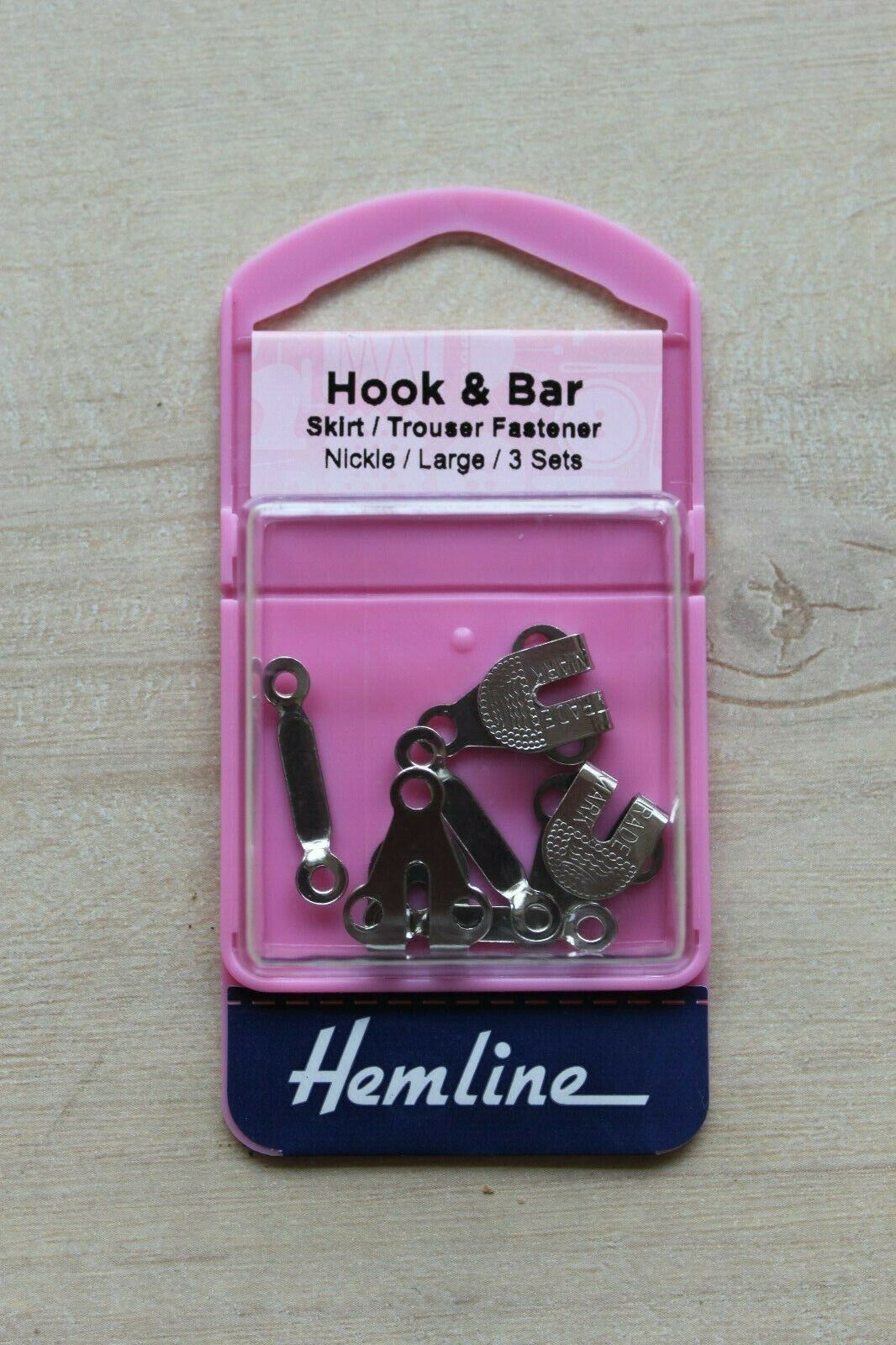 Hemline - Hook and Bar - Nickel - Large