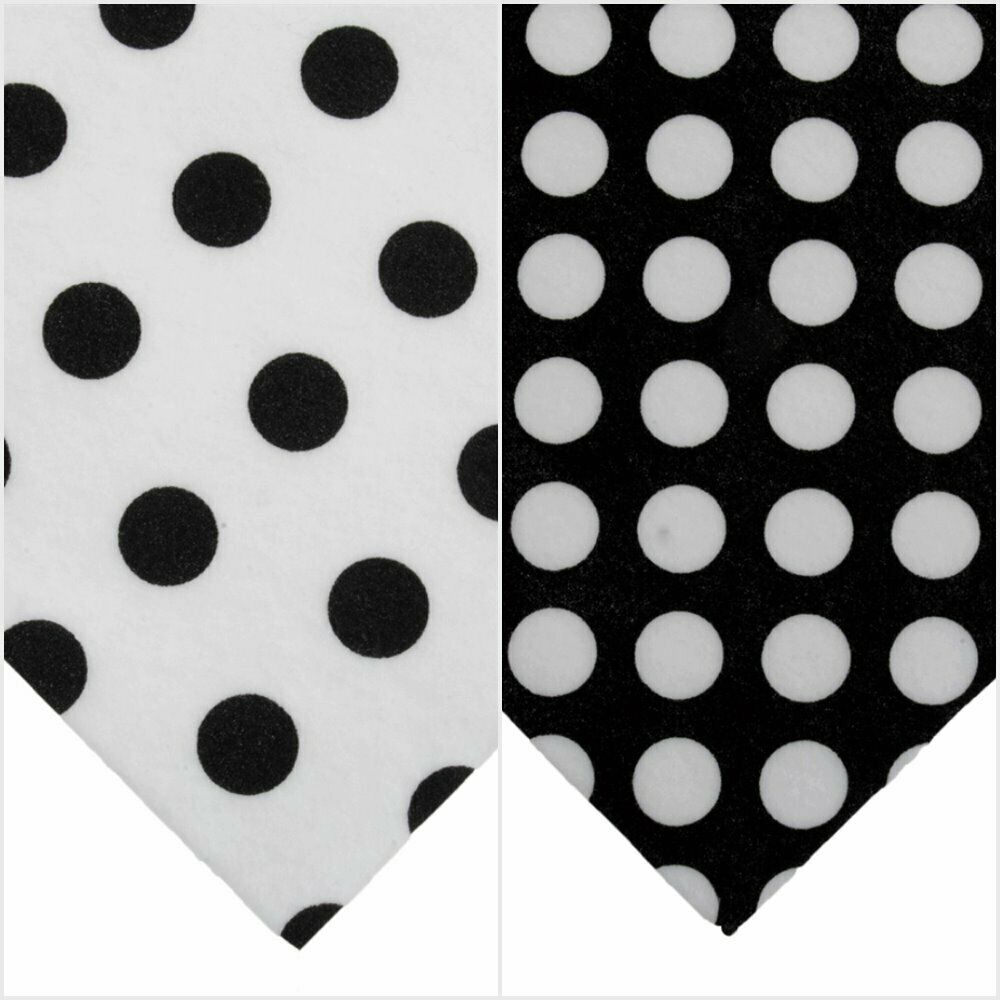A4 12 x 9 inch Polkadot polka dot Felt Sheets