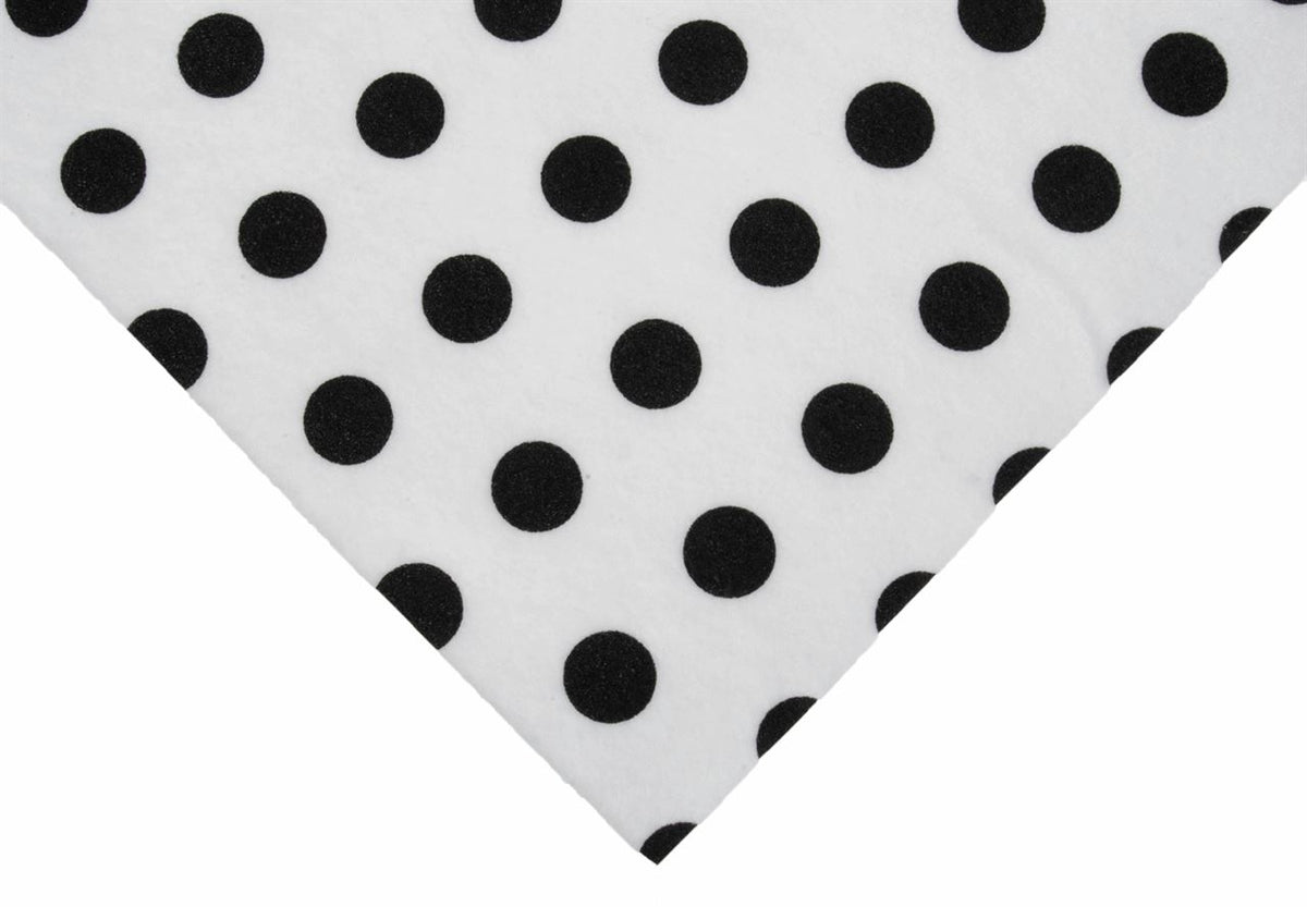 A4 12 x 9 inch Polkadot polka dot Felt Sheets
