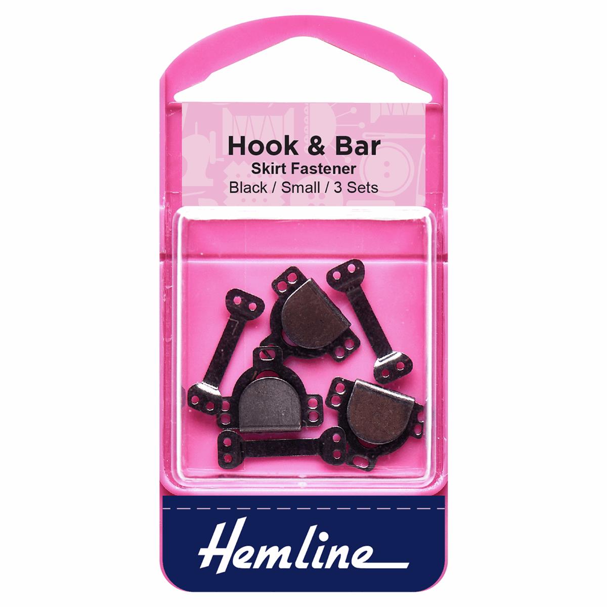 Hemline - hook and bar: black - Small