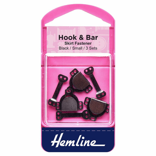 Hemline - hook and bar: black - Small