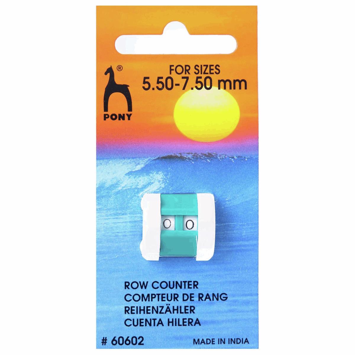Pony Knitting  row counter 5.5mm - 7.50mm. Size Large.