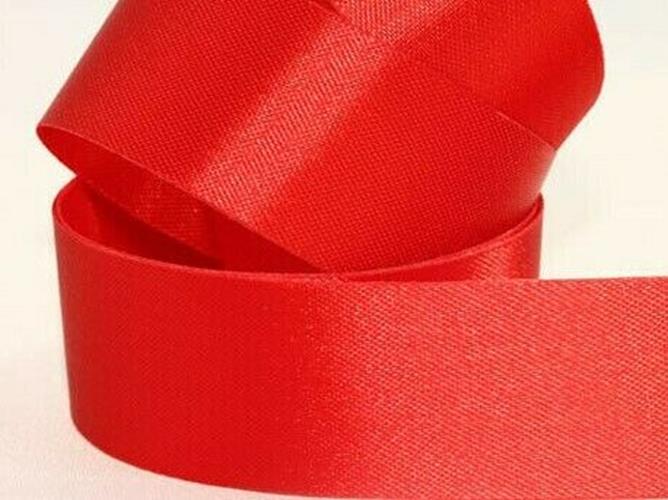 72mm Red Fused Edge Ribbon