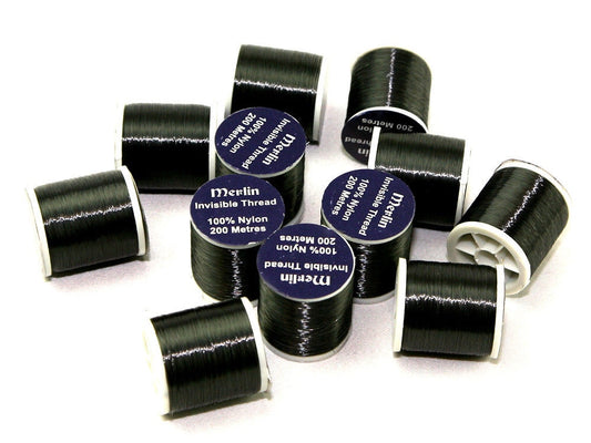 Invisible Clear Sewing Thread Nylon Filament Quilting - 200m Rolls clear & black