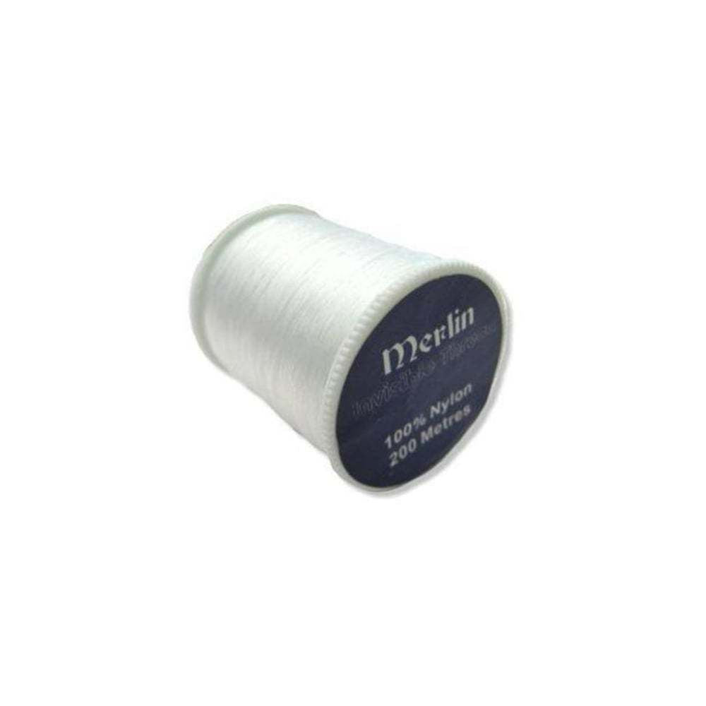 Invisible Clear Sewing Thread Nylon Filament Quilting - 200m Rolls clear & black