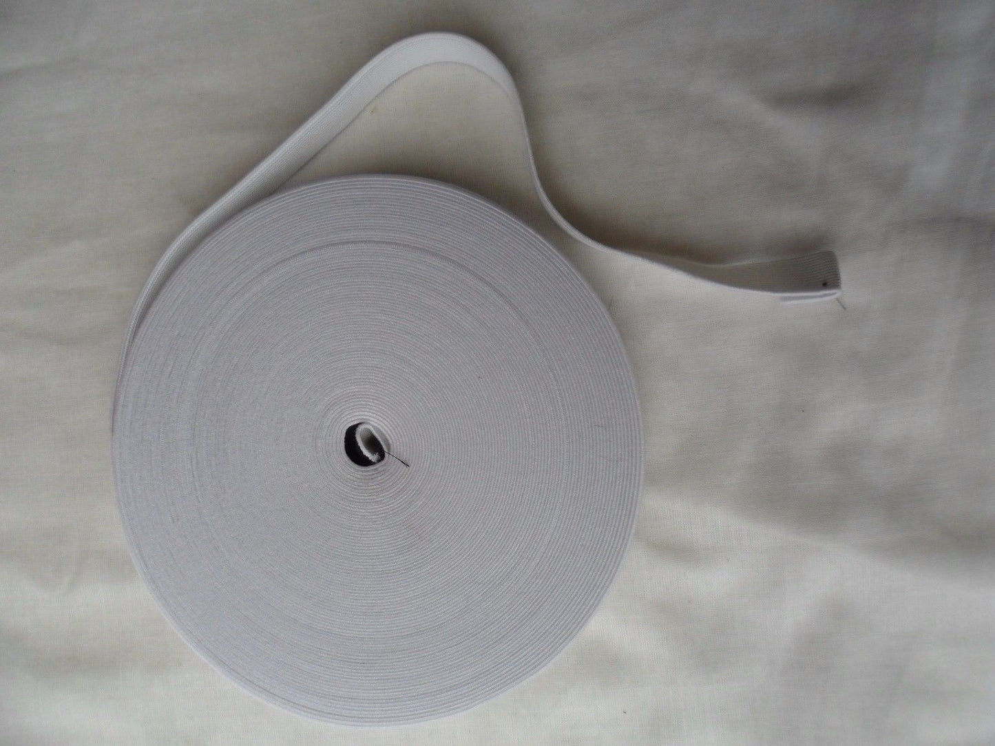 19mm 3/4 inch white stretch elastic