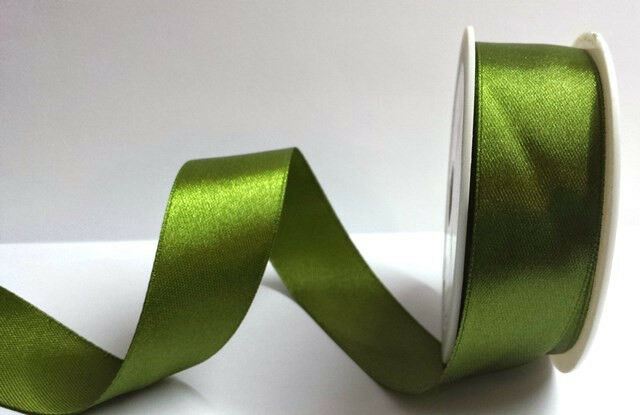 25mm Single faced satin ribbon - 20M rolls - 4 colours