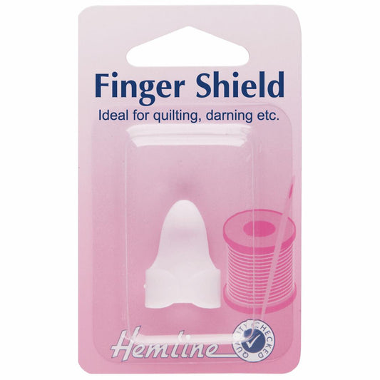 Hemline plastic finger shield