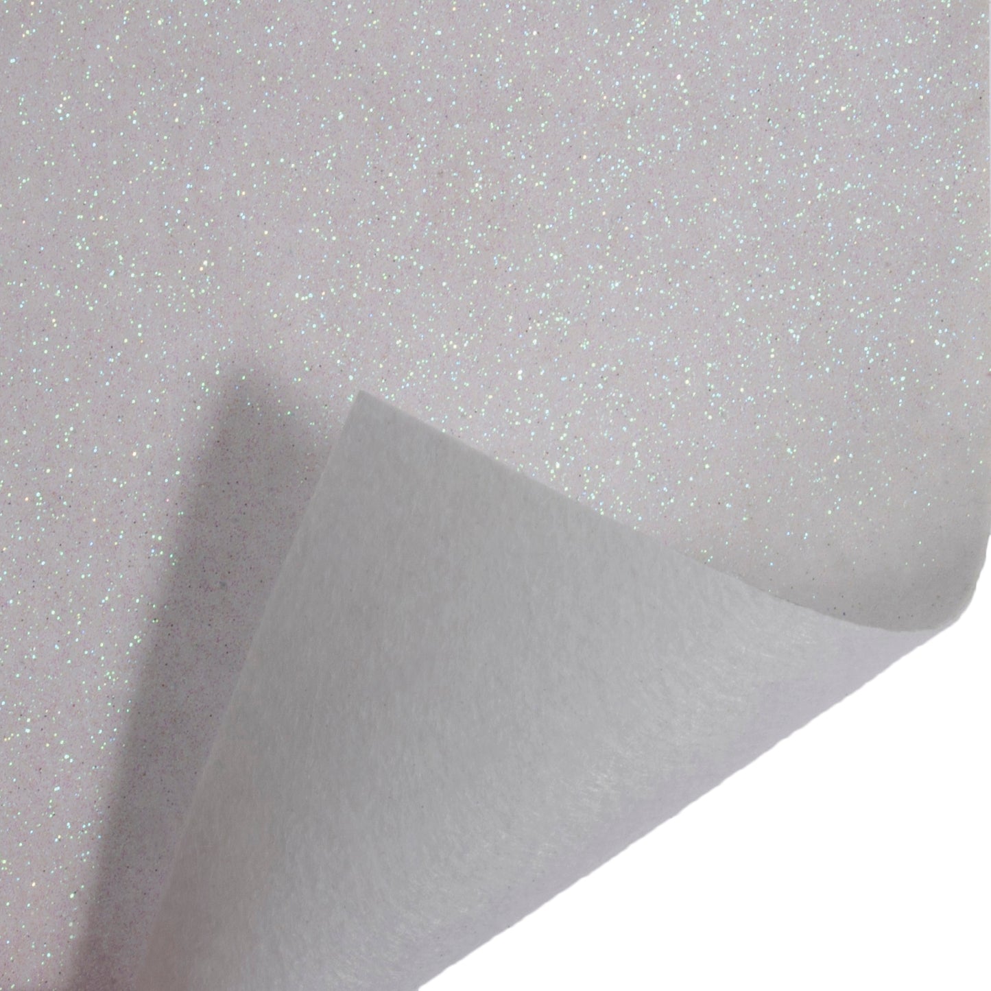 Glitter Felt Sheets: 30 x 23cm: White