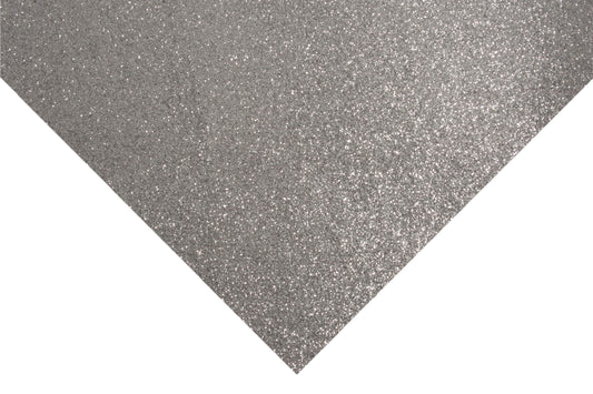 Glitter Felt Sheets: 30 x 23cm: Silver