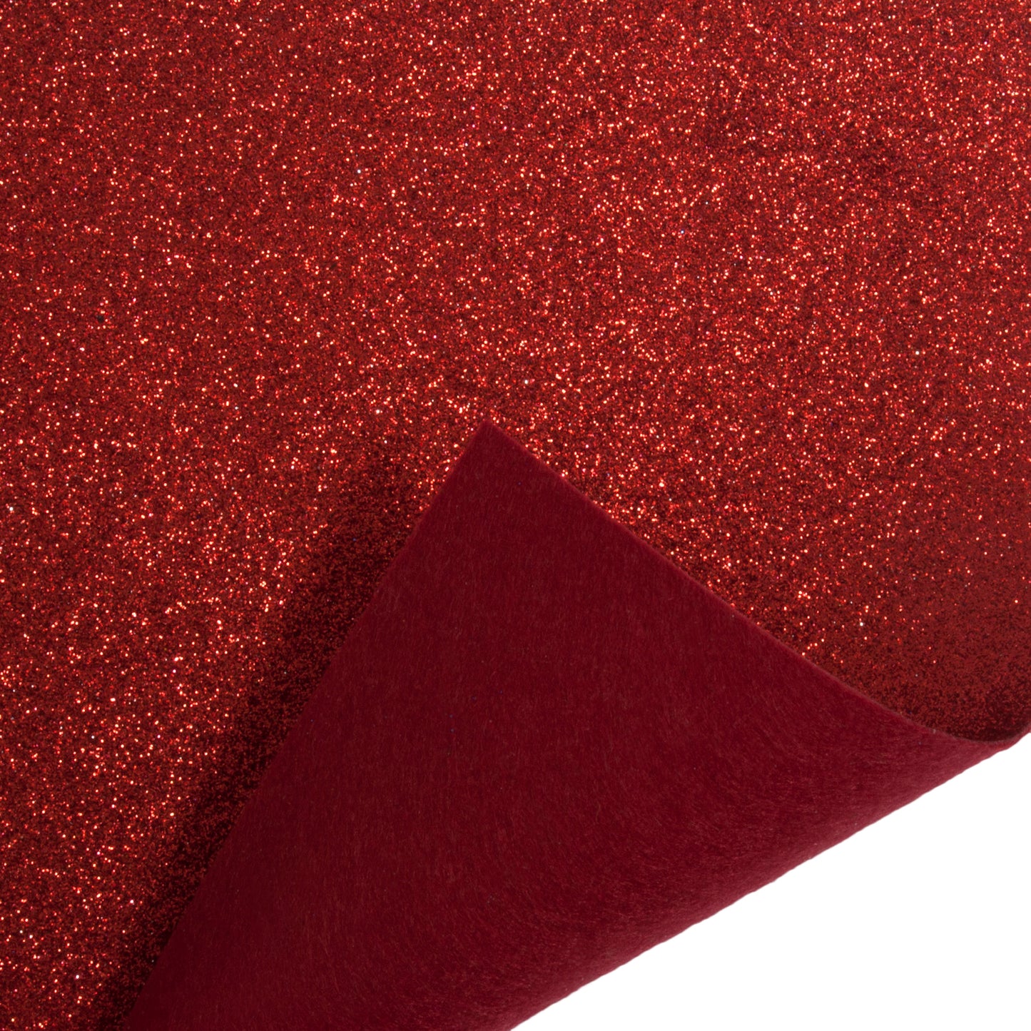 Glitter Felt Sheets: 30 x 23cm: Red