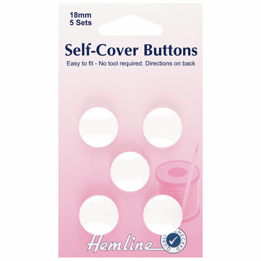 Buttons: Self-Cover: Nylon: 18mm