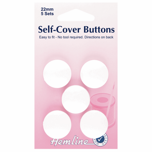 Buttons: Self-Cover: Nylon: 22mm