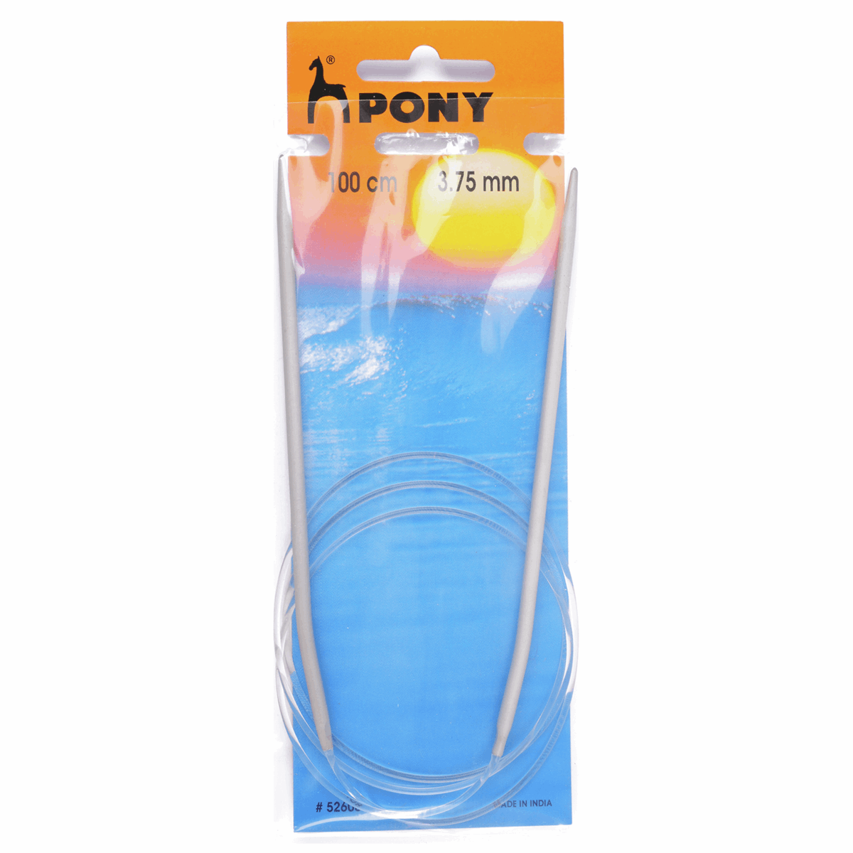 Pony knitting Pins: Circular: Fixed: Classic: 100cm x 3.75mm