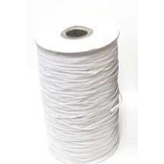 2mm round White elastic