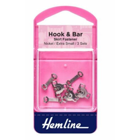 Hemline - Hook and Bar - Nickel - Extra Small